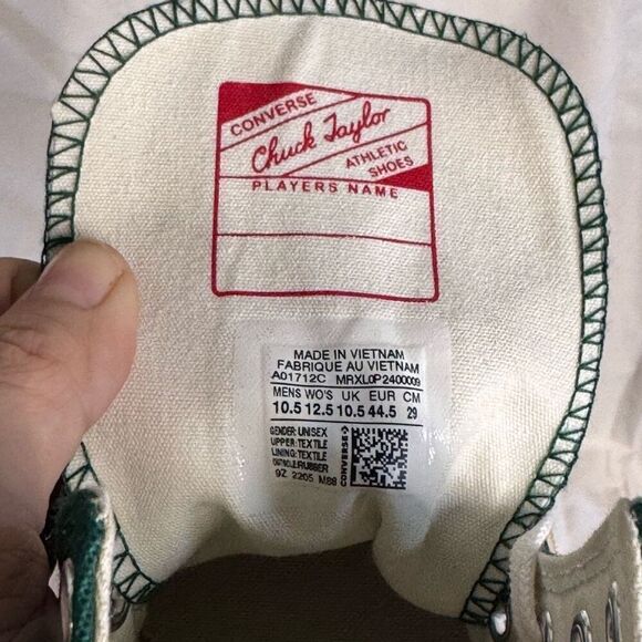 Converse Chuck 70 Desert Rave high top sneakers, midnight clover, plant, sz 12.5 - Picture 7 of 7